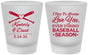 Custom Wedding Frosted Shot Glasses - Baseball | 301