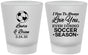 Custom Wedding Frosted Shot Glasses - Soccer | 307