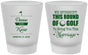 Custom Wedding Frosted Shot Glasses - We Interrupt Golf | 309