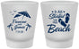 Custom Wedding Frosted Shot Glasses - Started On The Beach | 310