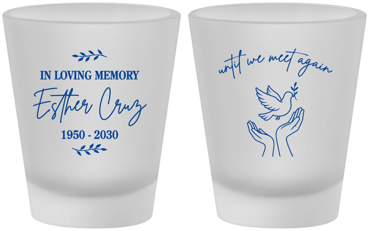 Custom Memorial Frosted Shot Glasses - In Loving Memory | 310004