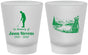 Custom Memorial Frosted Shot Glasses - Heavens Finest Fairways | 310009