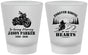 Custom Memorial Frosted Shot Glasses - Riding In Our Hearts | 310014