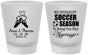 Custom Wedding Frosted Shot Glasses - We Interrupt Soccer | 311