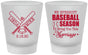 Custom Wedding Frosted Shot Glasses - We Interrupt Baseball | 313