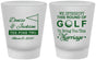 Custom Wedding Frosted Shot Glasses - We Interrupt Golf | 315