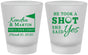Custom Wedding Frosted Shot Glasses - Took A Shot Golf | 320