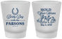 Custom Derby Day Frosted Shot Glasses - Hold Your Horses | 320008