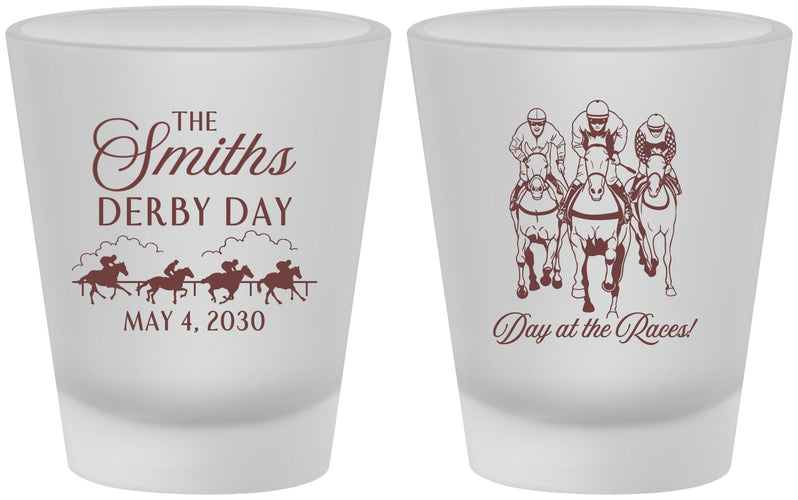 Custom Derby Day Frosted Shot Glasses - Day At The Races | 320009
