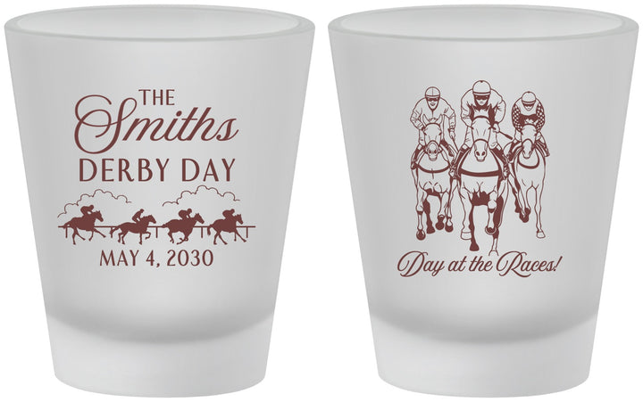 Custom Derby Day Frosted Shot Glasses - Day At The Races | 320009