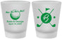 Custom Wedding Frosted Shot Glasses - Golf | 325