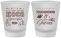 Custom Homecoming Frosted Shot Glasses - Touchdowns And Tiaras | 330010