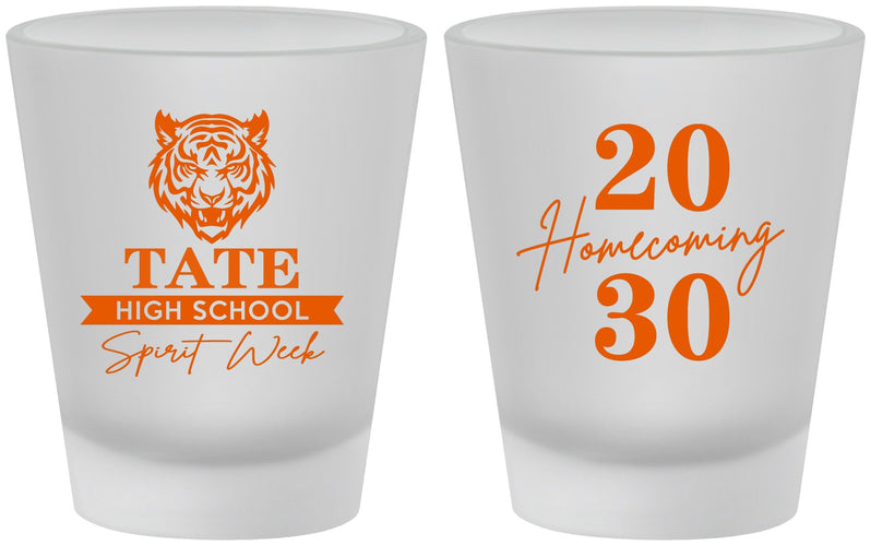 Custom Homecoming Frosted Shot Glasses - Hoco Spirit Week | 330015
