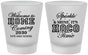 Custom Homecoming Frosted Shot Glasses - Sparkle Shine Hoco Time | 330017
