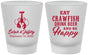 Custom Wedding Frosted Shot Glasses - Crawfish Boil | 335