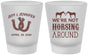 Custom Wedding Frosted Shot Glasses - Horseshoe | 340