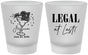 Custom 21st Birthday Frosted Shot Glasses - Legal At Last | 340005
