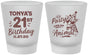 Custom 21st Birthday Frosted Shot Glasses - Party Like An Animal Giraffe | 340022