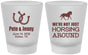 Custom Wedding Frosted Shot Glasses - Horseshoe | 341