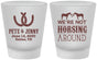 Custom Wedding Frosted Shot Glasses - Horseshoe | 342