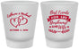 Custom Wedding Frosted Shot Glasses - Best Friends For Life | 349