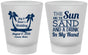 Custom Wedding Frosted Shot Glasses - Beach | 350