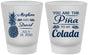 Custom Wedding Frosted Shot Glasses - Pina Colada | 364