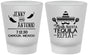 Custom Wedding Frosted Shot Glasses - Fiesta Siesta Tequila Repeat | 369