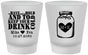 Custom Wedding Frosted Shot Glasses - Mason Jar | 373