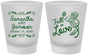 Custom Wedding Frosted Shot Glasses - Fall In Love | 377