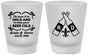 Custom Wedding Frosted Shot Glasses - Fleur De Lis | 378