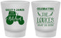 Custom Wedding Frosted Shot Glasses - Tractor | 381
