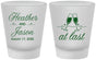 Custom Wedding Frosted Shot Glasses - At Last | 382