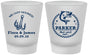 Custom Wedding Frosted Shot Glasses - We Got Hooked Fish | 392