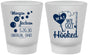 Custom Wedding Frosted Shot Glasses - We Got Hooked Fish | 396