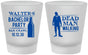 Custom Bachelor Party Frosted Shot Glasses - Dead Man Walking | 40011