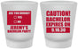 Custom Bachelor Party Frosted Shot Glasses - Caution Expires On | 40012
