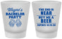 Custom Bachelor Party Frosted Shot Glasses - Beer | 40014
