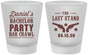 Custom Bachelor Party Frosted Shot Glasses - The Last Stand | 40016
