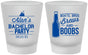 Custom Bachelor Party Frosted Shot Glasses - Brews And Boobs | 40022