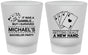 Custom Bachelor Party Frosted Shot Glasses - Las Vegas | 40025