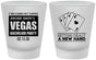 Custom Bachelor Party Frosted Shot Glasses - Las Vegas | 40026