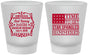 Custom Bachelor Party Frosted Shot Glasses - Star Spangled Hammered | 40032