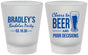 Custom Bachelor Party Frosted Shot Glasses - Beer Pour Decisions | 40045