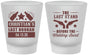 Custom Bachelor Party Frosted Shot Glasses - Last Stand | 40046