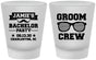 Custom Bachelor Party Frosted Shot Glasses - Groom Crew | 40047
