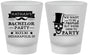 Custom Bachelor Party Frosted Shot Glasses - Formal Skeleton | 40048