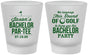 Custom Bachelor Party Frosted Shot Glasses - Golf | 40052