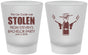 Custom Bachelor Party Frosted Shot Glasses - Stolen | 40053