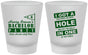 Custom Bachelor Party Frosted Shot Glasses - Golf | 40055